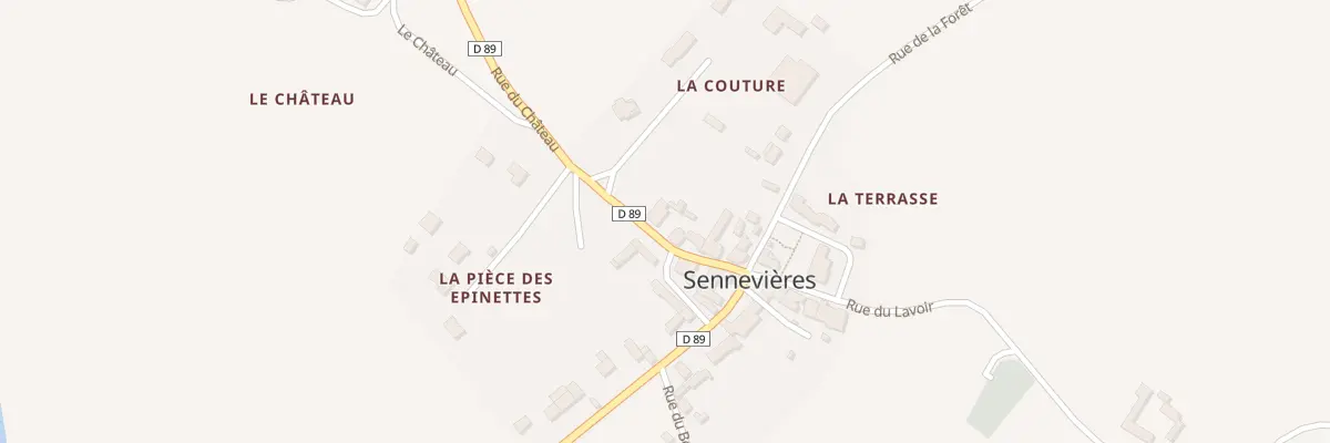 Plan du 6 Rue du Chateau à Sennevières
