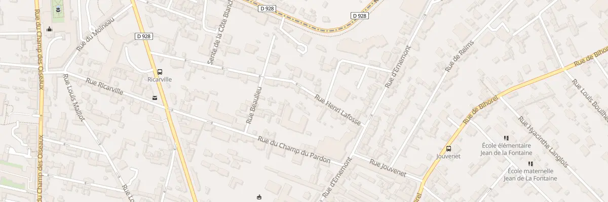Plan du 13 Rue Henri Lafosse à Rouen