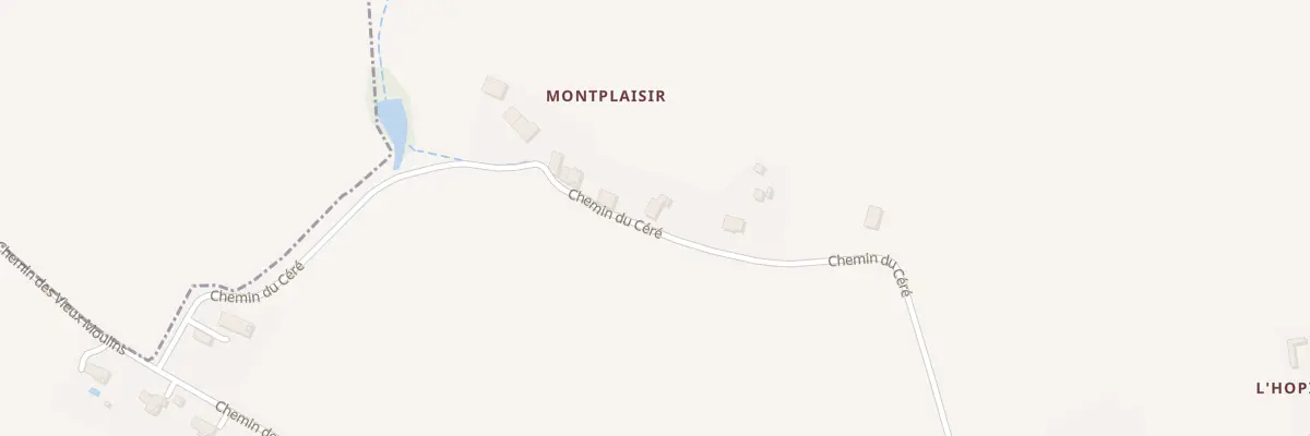 Plan du 574 Che du Céré à Sainte-Livrade