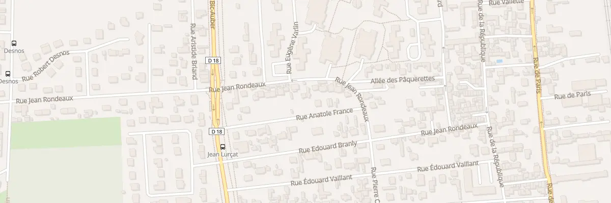 Plan du 14 Rue Anatole France à Saint-Étienne-du-Rouvray