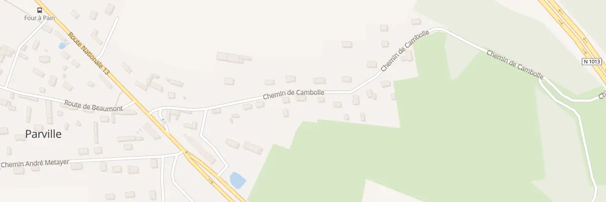 Plan du 14 Che de Cambolle à Parville