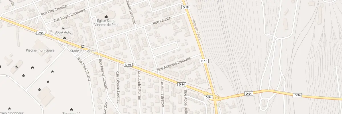 Plan du 12 Rue Auguste Delaune à Sotteville-lès-Rouen
