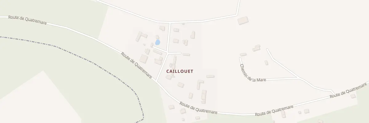 Plan du 1 Sen de Caillouet au Mesnil-Jourdain