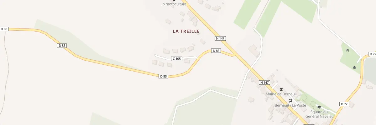 Plan du 1 Imp de la Treille à Berneuil
