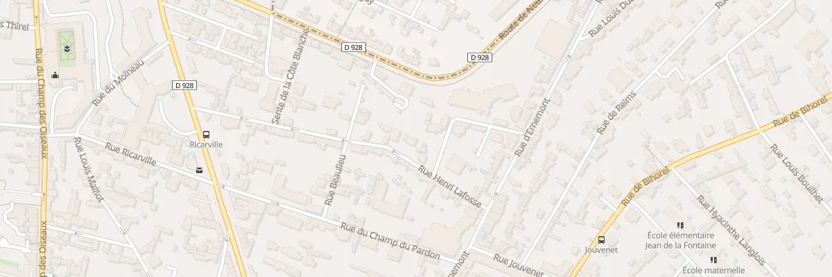 Plan du 8 Rue Henri Lafosse à Rouen
