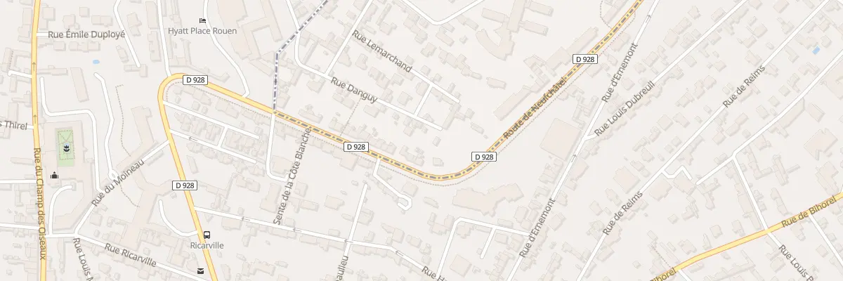 Plan du 837 Rte de Neufchâtel à Bois-Guillaume