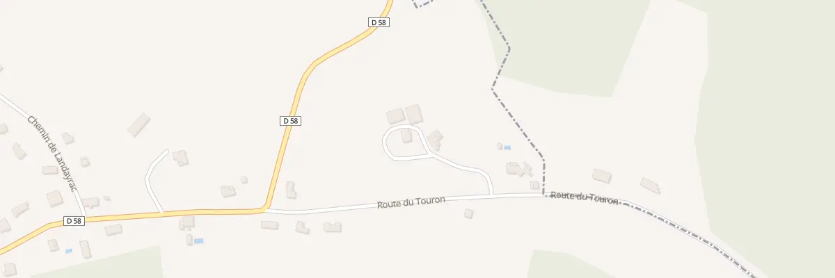 Plan du 281 Rte du Touron à Montesquieu