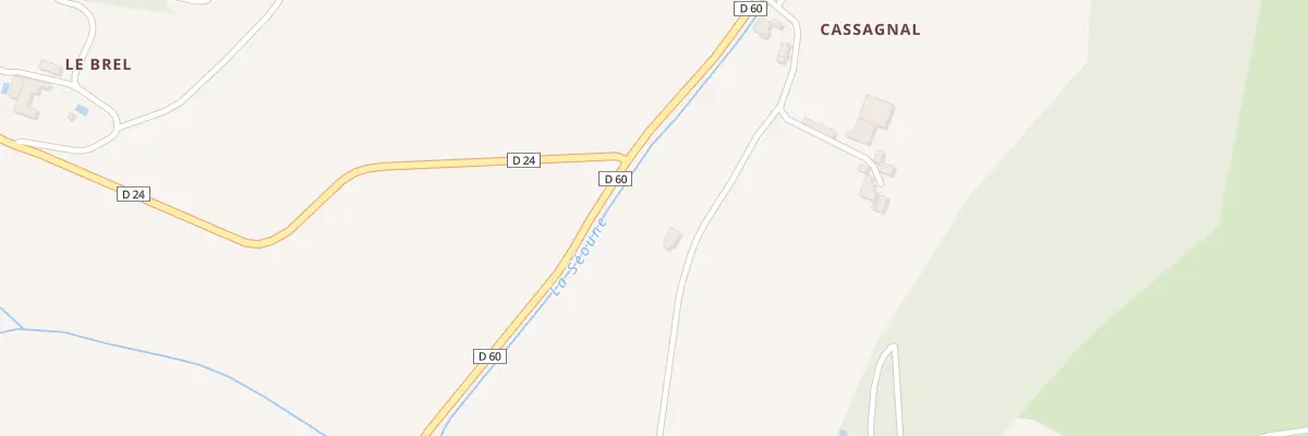 Plan du 5109 Cassagnal à Belvèze