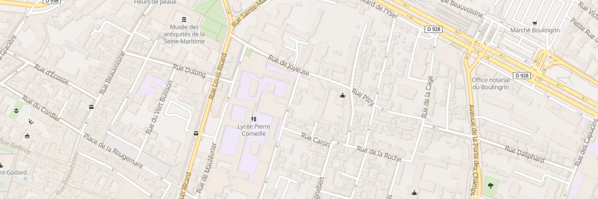 Plan du 56 Rue des Minimes à Rouen