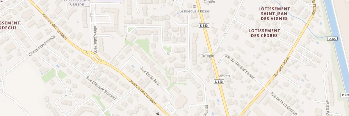 Plan du 7 Rue Victor Hugo à Castelsarrasin