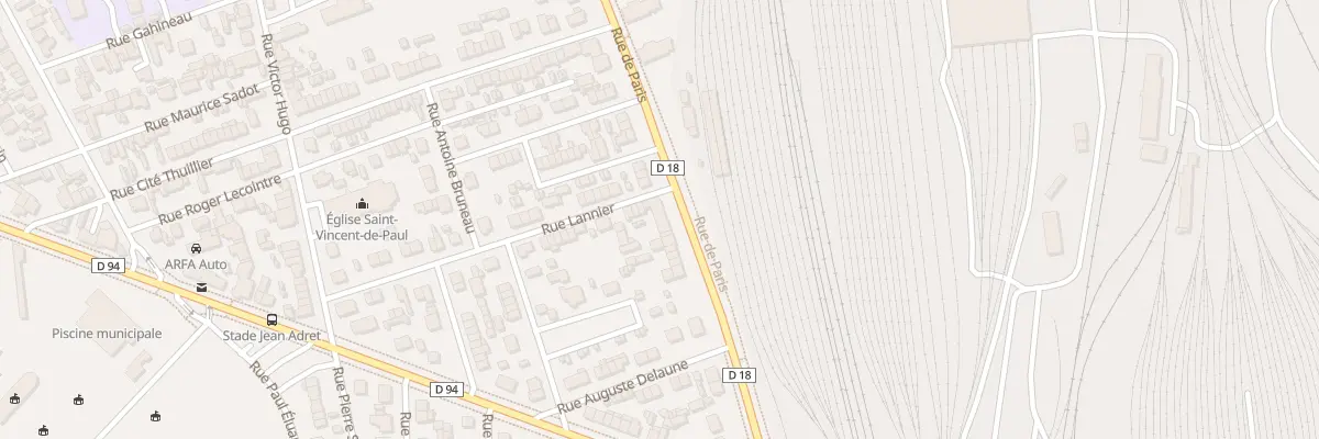 Plan du 594 Rue de Paris à Sotteville-lès-Rouen