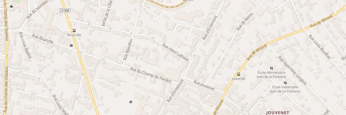 Plan du 5 Rue Henri Lafosse à Rouen