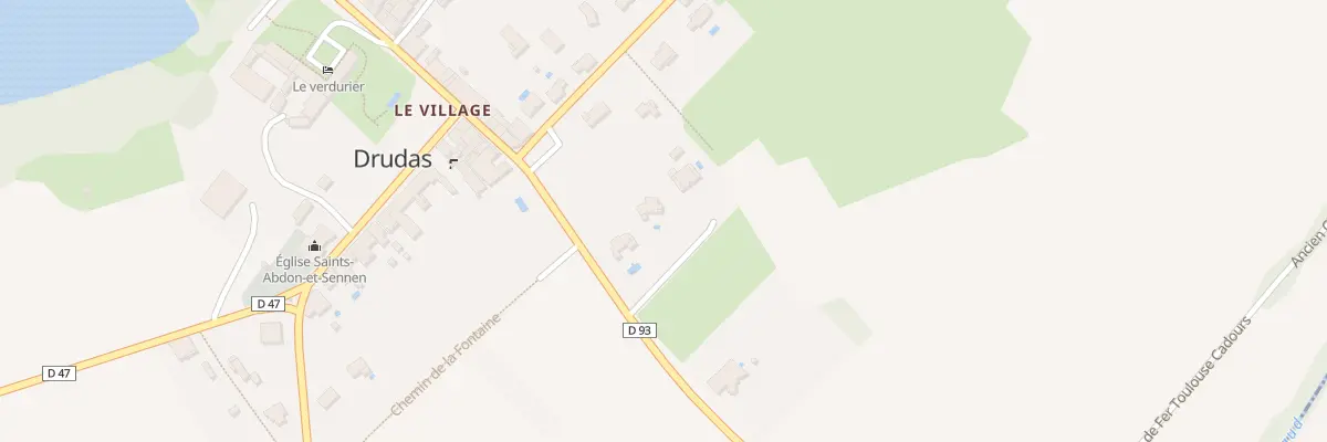 Plan de Bigneris à Drudas