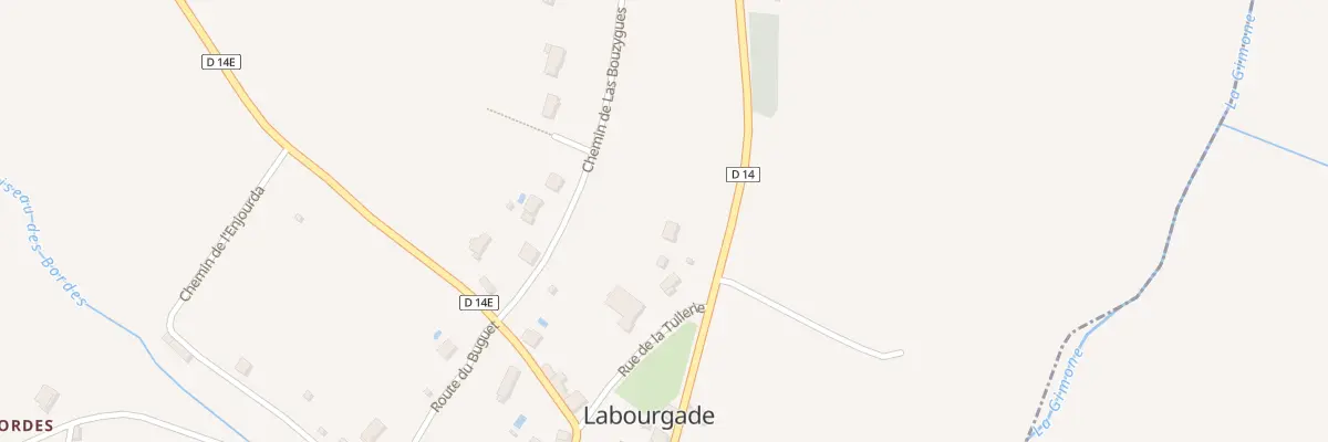 Plan du 5126 Pisseby-Las-Bousygues à Labourgade
