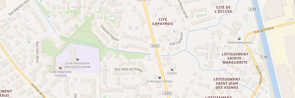 Plan du 1 Rue Pasteur à Castelsarrasin