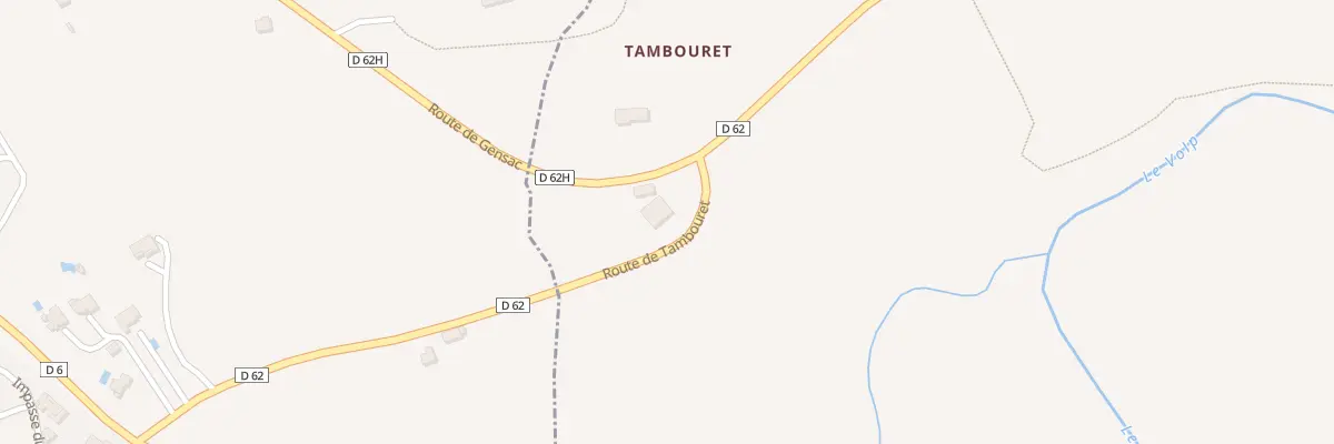 Plan du 2 Tambouret à Saint-Christaud