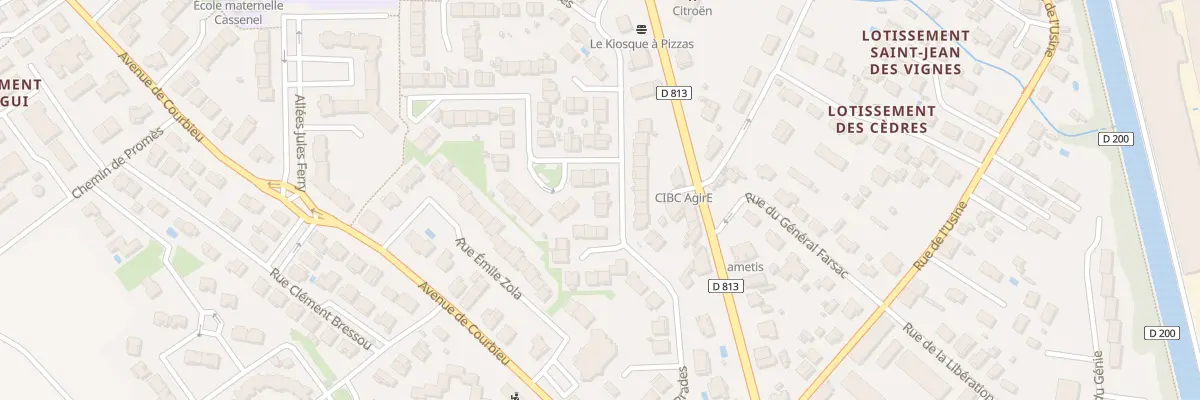 Plan du 38 Rue Abbé de Prades à Castelsarrasin