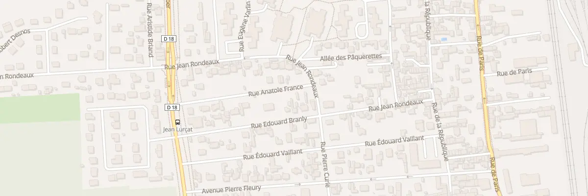 Plan du 1B Rue Anatole France à Saint-Étienne-du-Rouvray
