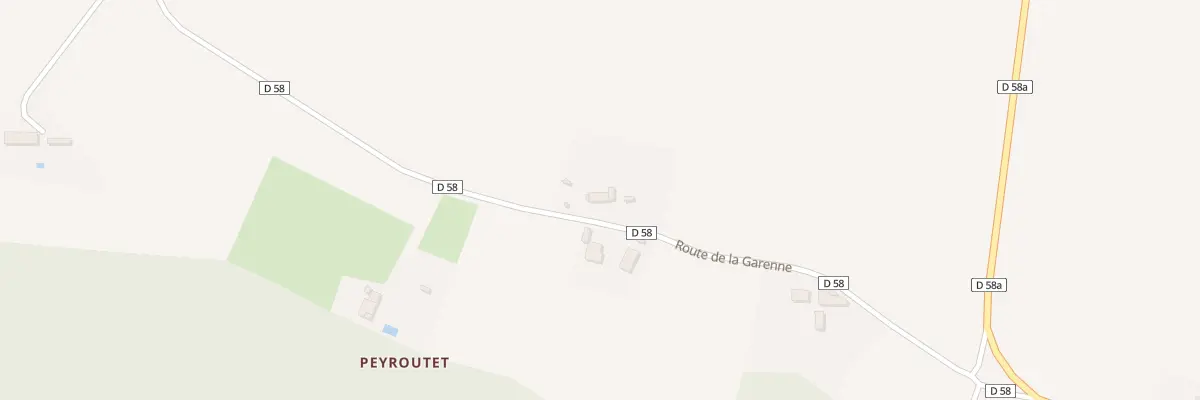Plan du 2142 Rte de la Garene à Savères
