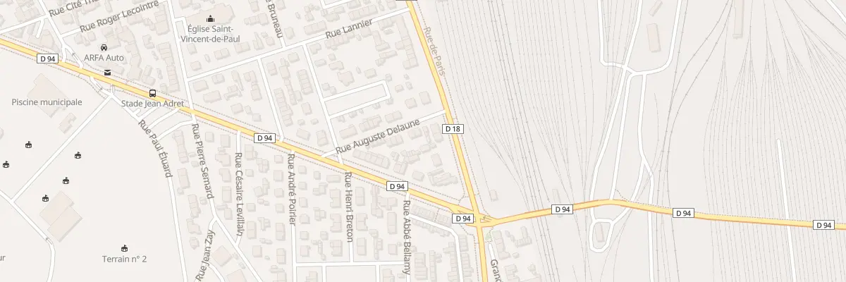 Plan du 5 Rue Auguste Delaune à Sotteville-lès-Rouen