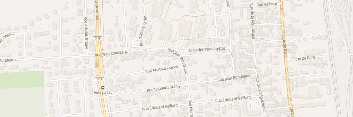 Plan du 2 Rue Anatole France à Saint-Étienne-du-Rouvray