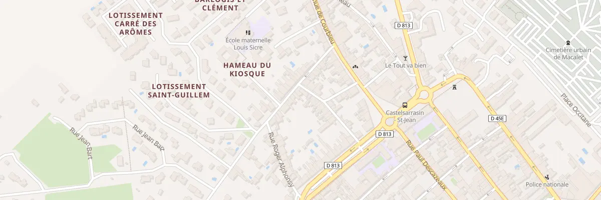 Plan du 22 Rue du Docteur Pottevin à Castelsarrasin