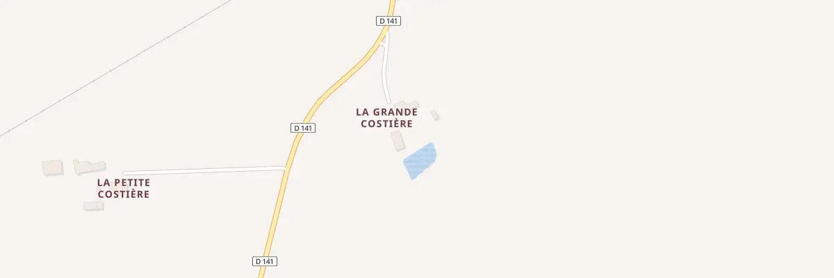 Plan du 124 La Grande Costière au Poislay