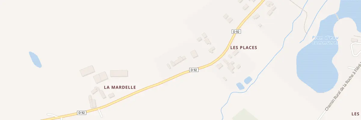 Plan du 5004 La Place à Fléré-la-Rivière