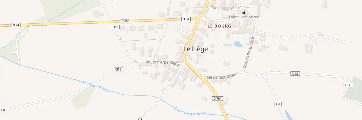Plan du 2 Rte d’Arpentigny au Liège