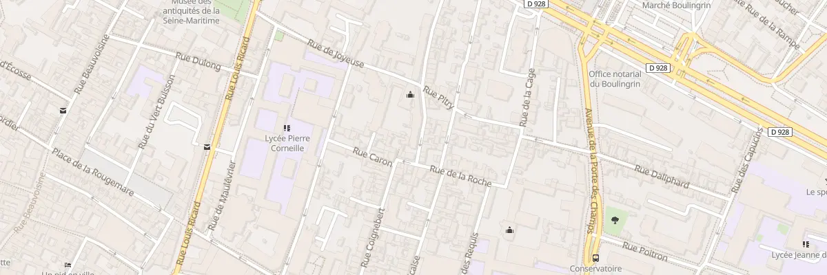 Plan du 5 Rue des Deux Anges à Rouen
