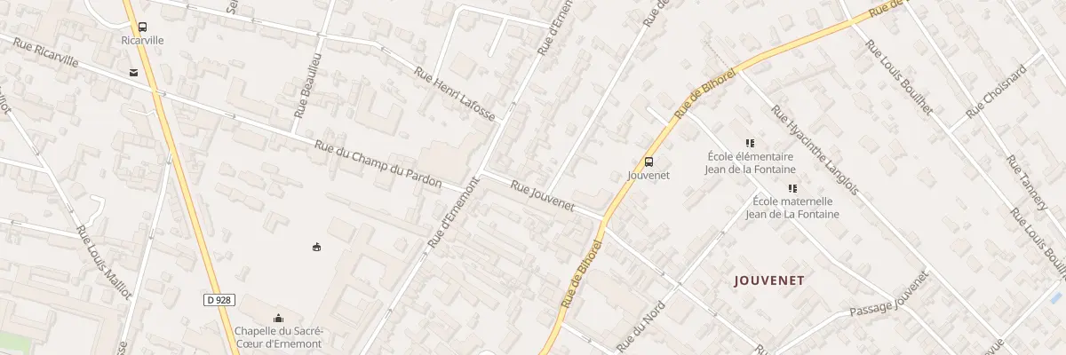 Plan du 68 Rue Jouvenet à Rouen