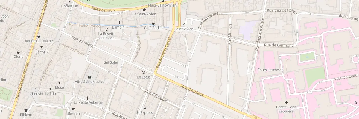 Plan du 2 Pl du 39 Eme Ri à Rouen