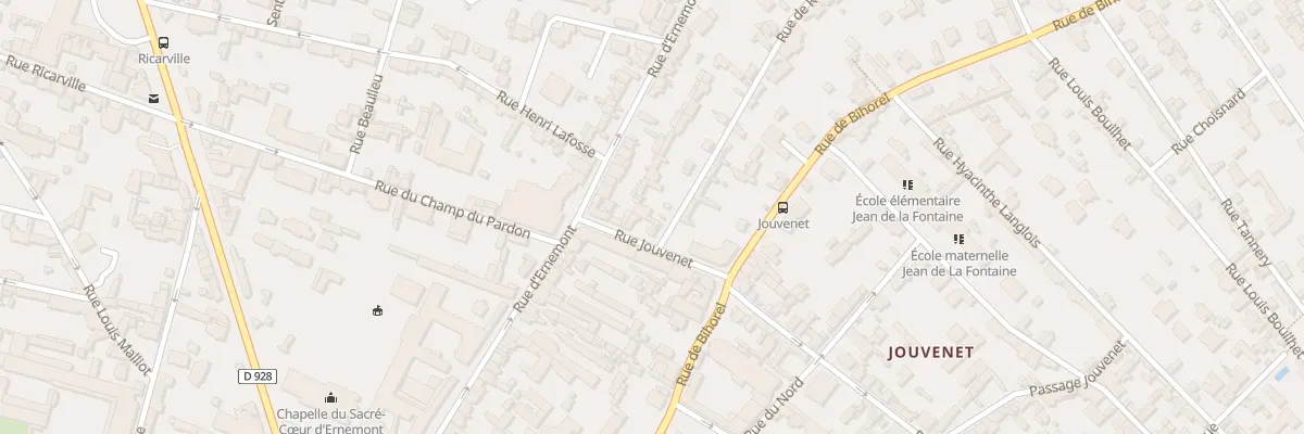 Plan du 1 Rue de Reims à Rouen