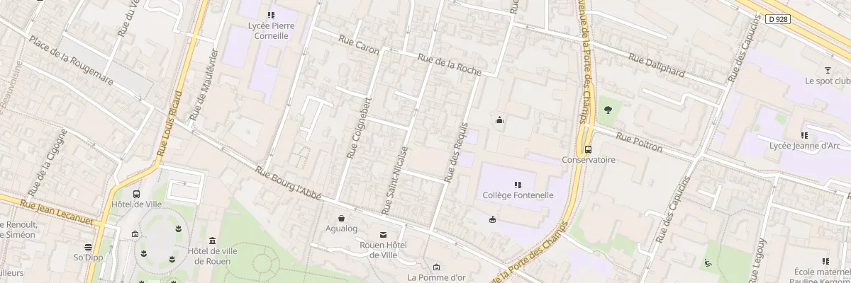 Plan du 14 Rue Saint Nicaise à Rouen