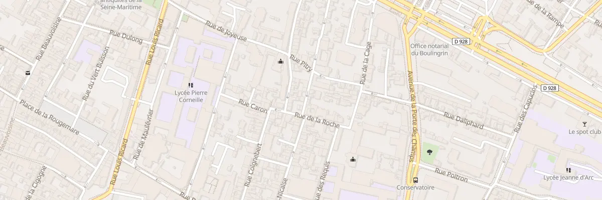 Plan du 5 Rue Nicolas Poussin à Rouen