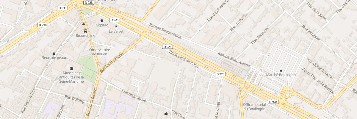 Plan du 67 Bd de l’Yser à Rouen