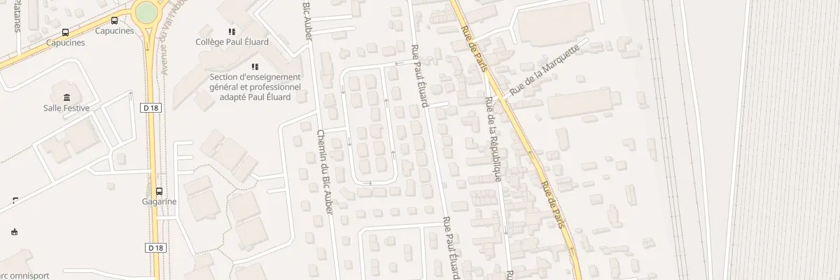 Plan du 12T Rue Paul Eluard à Saint-Étienne-du-Rouvray