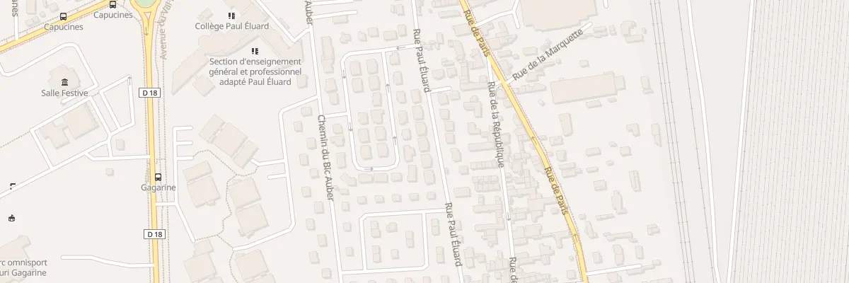 Plan du 14B Rue Paul Eluard à Saint-Étienne-du-Rouvray