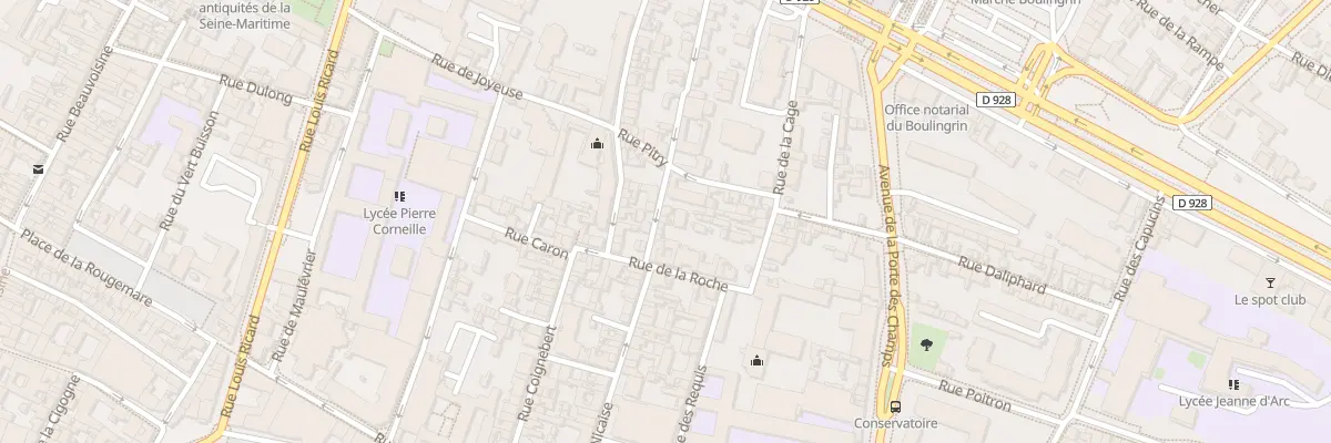 Plan du 10 Rue Nicolas Poussin à Rouen