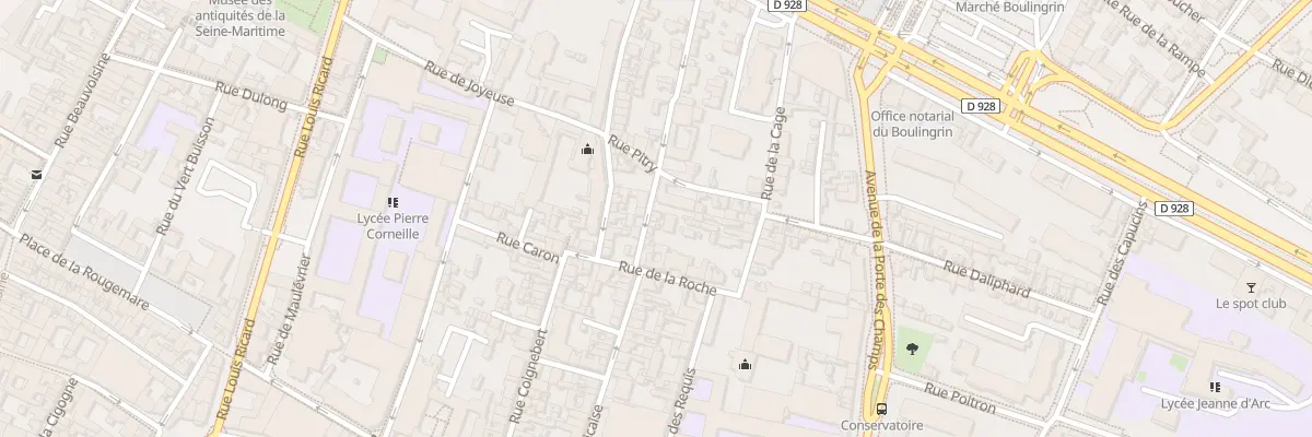 Plan du 12 Rue Nicolas Poussin à Rouen