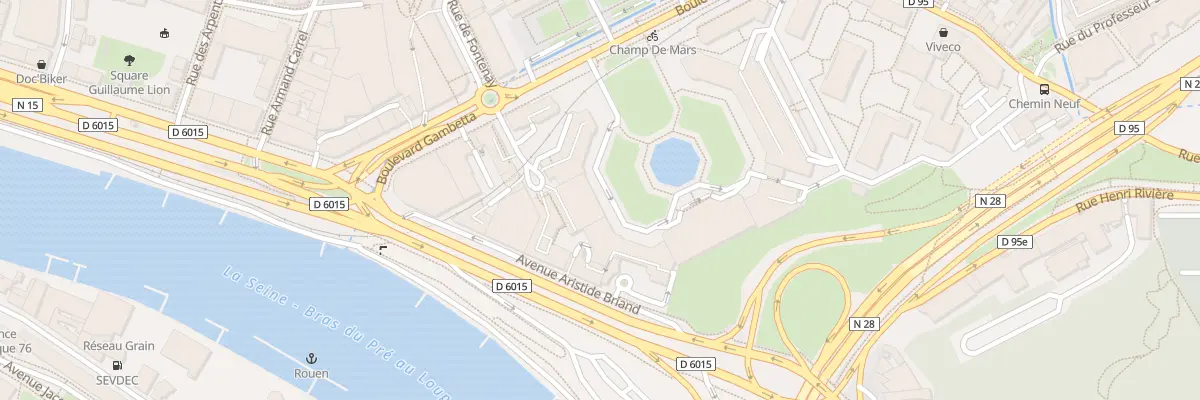 Plan du 4 Esp du Champ de Mars à Rouen