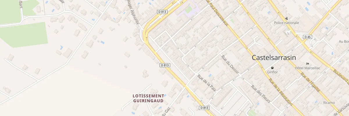 Plan du 16 Bd du 22 Septembre à Castelsarrasin