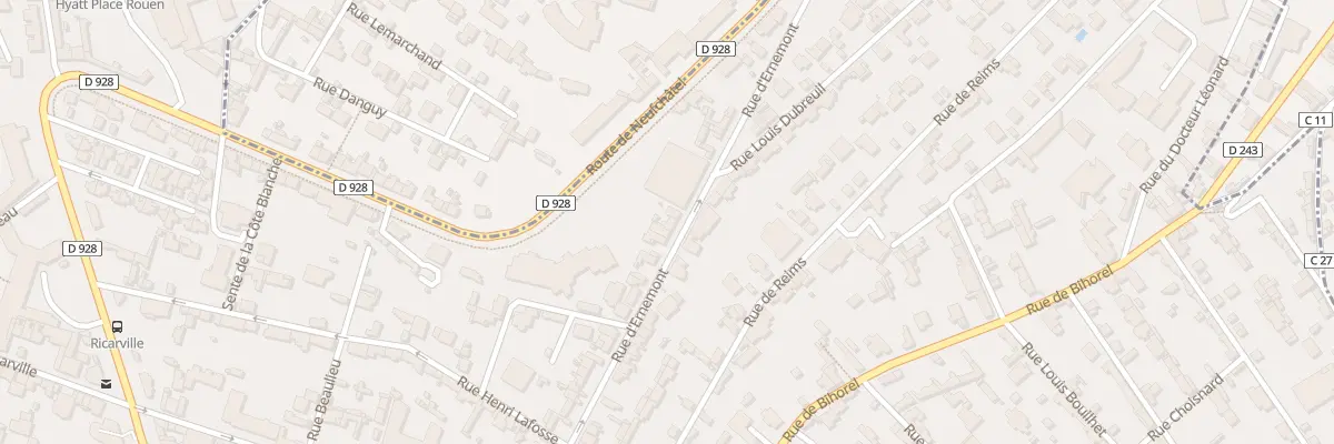 Plan du 57 Rue d’Ernemont à Rouen