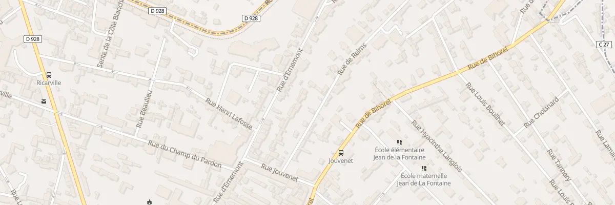 Plan du 13 Rue de Reims à Rouen