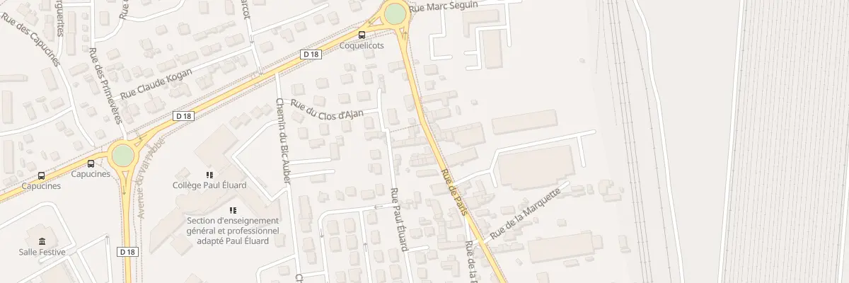 Plan du 68 Rue de Paris à Saint-Étienne-du-Rouvray