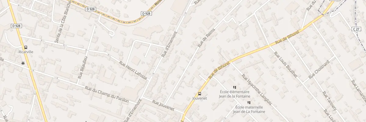 Plan du 15 Rue de Reims à Rouen