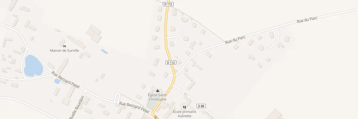 Plan du 1 Rue du Parc à Surville