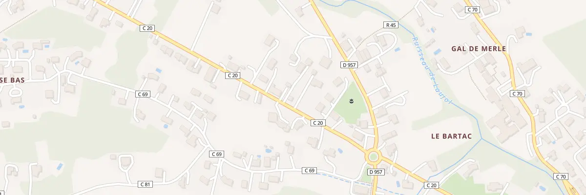 Plan du 678 Côte des Lièvres à Moissac
