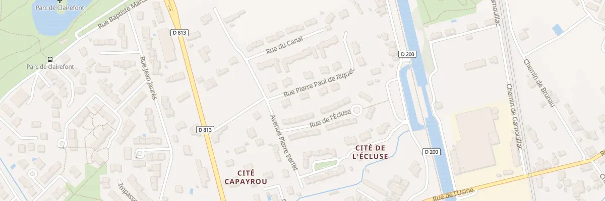 Plan du 2 Rue Pierre Paul de Riquet à Castelsarrasin