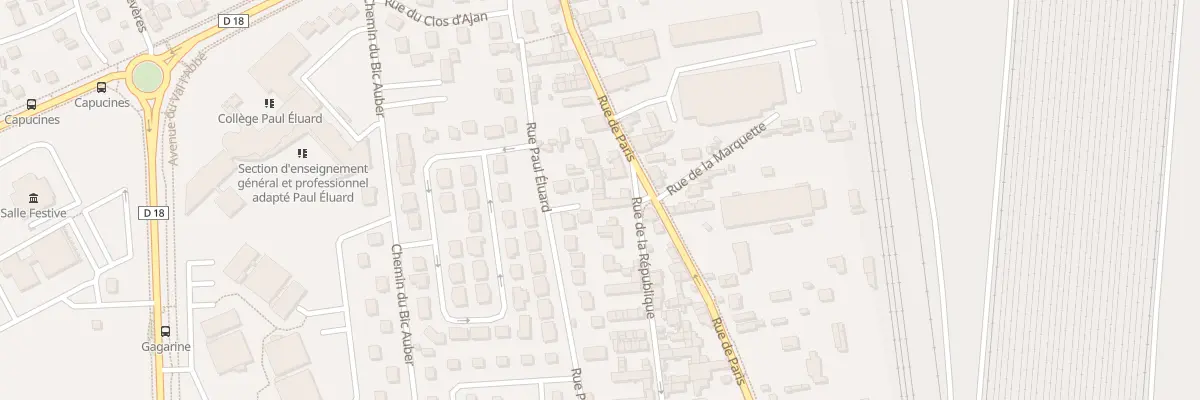 Plan du 12 Rue de la République à Saint-Étienne-du-Rouvray
